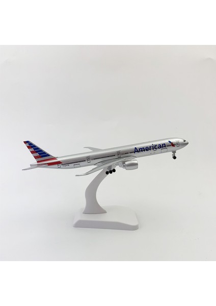 Rındu American Airlines Boeing 77 720CM Alaşımlı Uçak Modeli (Yurt Dışından)