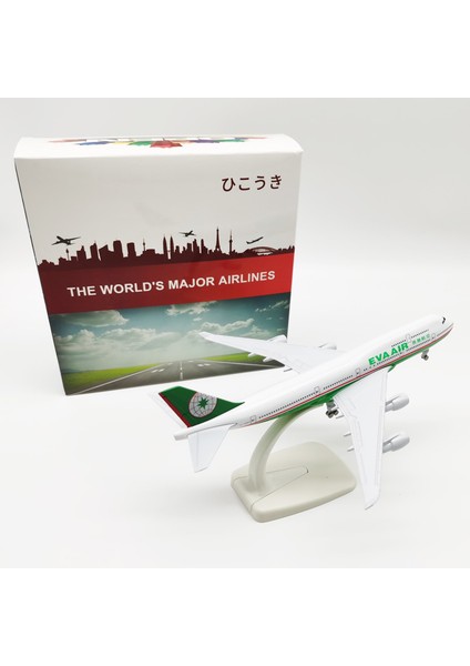 Rındu Tayvan Boeing 747 20CM Alaşımlı Uçak Modeli (Yurt Dışından)