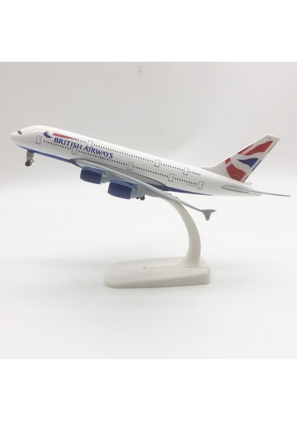 Rındu Uk A380 20CM Alaşımlı Uçak Modeli (Yurt Dışından)