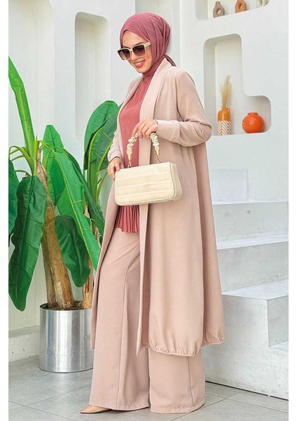 Kimono Bel Lastikli Pantolon Takım 8560 Taş fiyatları