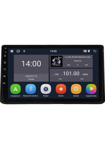 Toyota Rav4 (2014-2018) Android 14 Multimedya Carplay 9 Inch 4 GB Ram / 64 GB Hafıza CRV-4134XD
