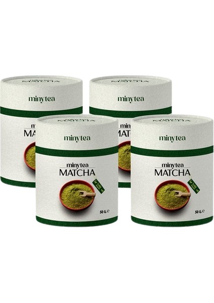 Matcha Çayı Doğal Detox Maça Tozu 50gr. 4'lü Set (Saf Matcha)