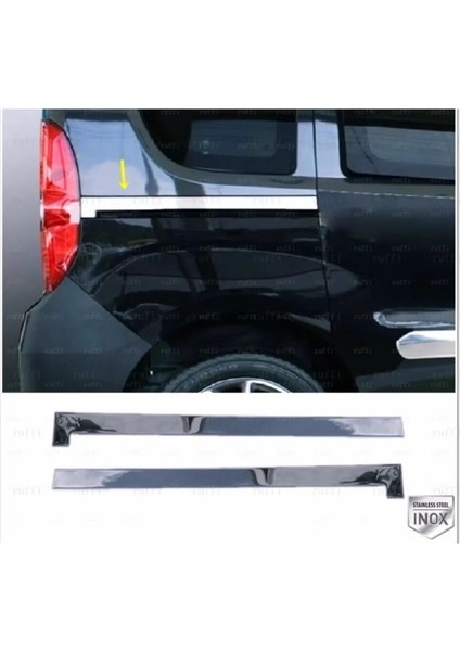 Fıat Doblo 2010-2022 Krom Sürgü Nikelaj 2 Prç. P.çelik