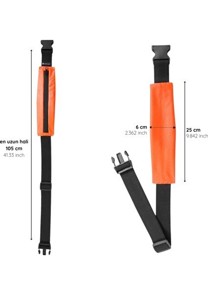 Koşucu Bel Çantası Turuncu fiyatları