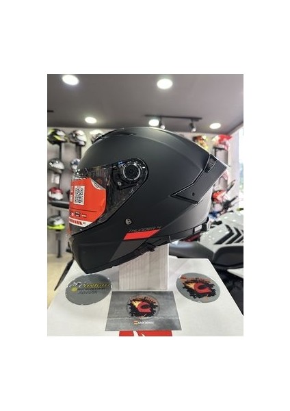 Helmets Thunder 4 Sv Mat Siyah Full Face Motosiklet Kaskı