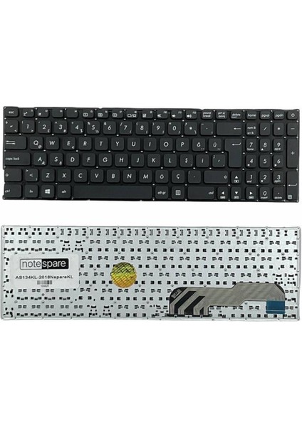 Asus ile Uyumlu X541UV-GO1034, X541UV-GO607, X541UV-GO607T Notebook Klavye Siyah Tr