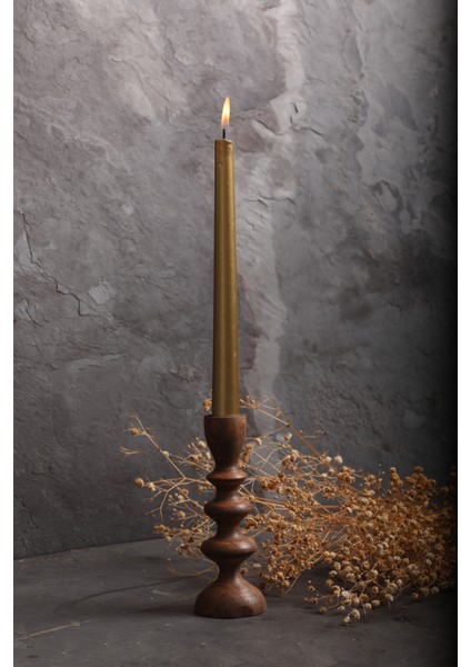 Doğal Ahşap Şamdan (Kayın Ağacından 18CM) fırsatları