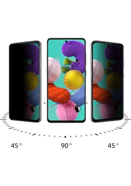 Samsung A71 Uyumlu Hayalet Ekran Gizli Tam Kaplayan Kırılmaz Cam Seramik Ekran Koruyucu Film