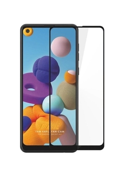 Samsung A21S Uyumlu 9d Tam Kaplayan Parmak İzi Bırakmayan Ekran Koruyucu Film