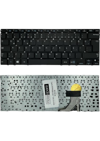 Samsung ile Uyumlu NP530U3B-A01TR, NP530U3C-A01TR, NP530U3C-A02TR Notebook Klavye Siyah Tr