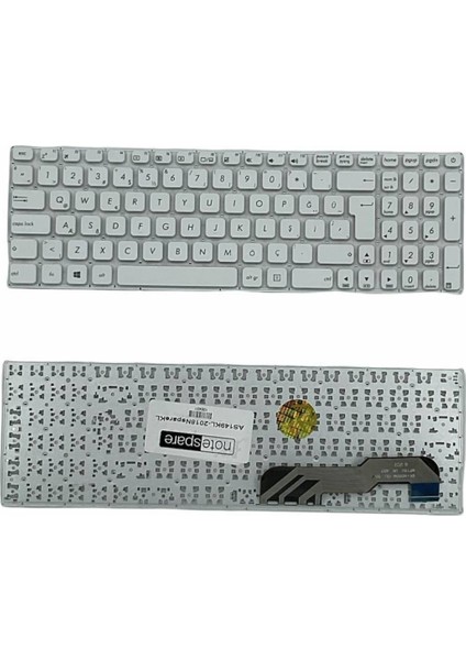 Asus ile Uyumlu 0KNB0-6132US00, 0KNB0-6724HU00 Notebook Klavye Beyaz Tr