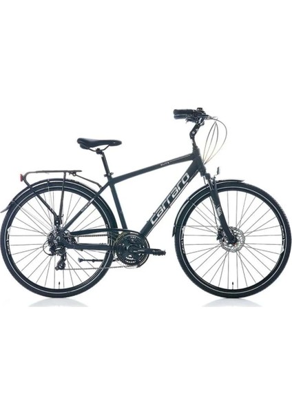 Elite 706 28 Jant 21 Vites 48 cm Hidrolik Fren Şehir Bisikleti - Mat Siyah-Gri-Krom