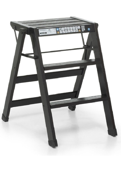 Tıalzo Ahşap Merdiven Siyah Renk