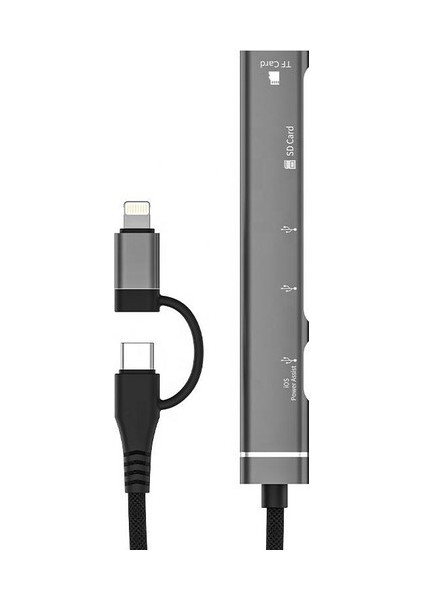 Cf-99 5in1 Type-C 3 Usb Sd tf Dönüştürücü Çevirici Adaptör