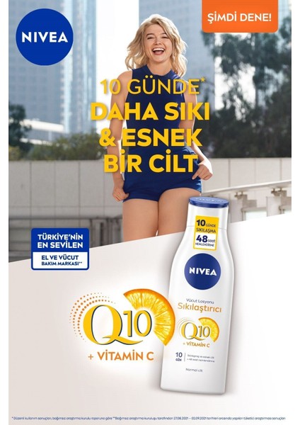 Q10 Sıkılaştırıcı ve C Vitaminli Vücut Losyonu 250 Ml, 48 Saat Nemlendirici, X2 Adet