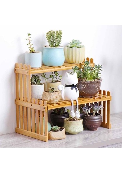 Masaüstü Bambu 2 Katmanlı Depolama Raf Banyo Mutfak Raf Tutucular Şişe Raf Organizatör Ev Dekor Dıy Mağaza | Depolama Tutucular & Amp;raflar (Yurt Dışından) fiyatları