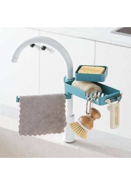 3 In 1 Dönebilen Musluk Raf Raf Raf Çok Katmanlar Mutfak Malzemeleri Depolama Raf Lavabo Sünger Tutucu Tahliye Raf | Raflar ve Amp;tutucular (Yurt Dışından) modelleri