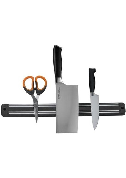 33 cm Duvar Montaj Manyetik Bıçak Tutucu Duvar Montaj Blok Için Siyah Metal Bıçak Şef Raf Mutfak Manyetik Şerit Gereçleri | Bloklar ve Amp;rulo Çanta (Yurt Dışından)