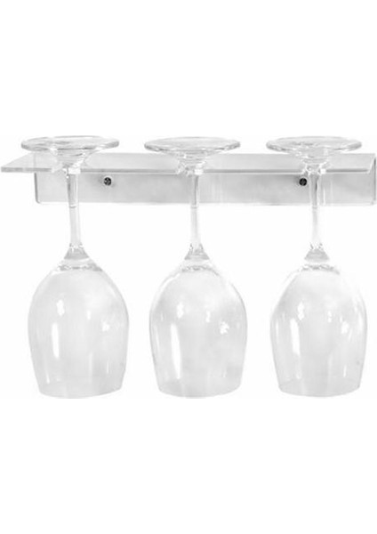 Temizle Akrilik Şarap Cam Raf Kabine Stemware Şarap Kadehi Tutucu Mutfak Gözlük Depolama 3 Şarap Kadehleri | Depo Tutucular ve Amp;raflar (Yurt Dışından) modelleri