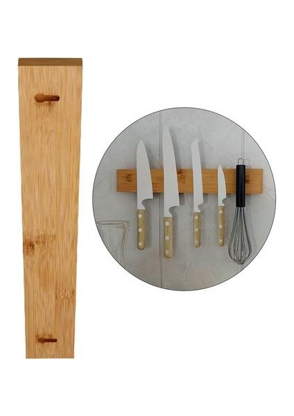 Mutfak Aracı Tutucu Depolama Raf Duvara Monte Emme Ücretsiz Yumruk Çevre Dostu Bambu Mutfak Eşyaları Şerit Bıçaklar Aksesuarlar | Bloklar ve Amp;rulo Çanta (Yurt Dışından) fiyatları