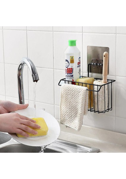 Asılı Depolama Raf Mutfak Paçavra Çanak Bez Sünger Tutucu Depolama Sepeti Banyo Havlu Tahliye Raf Mutfak Organizatör | Depolama Tutucular ve Amp;raflar (Yurt Dışından)