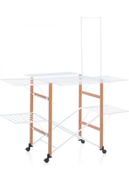 Supergulliver Katlanabilir Çamaşır Kurutmalık Ceviz Rengi