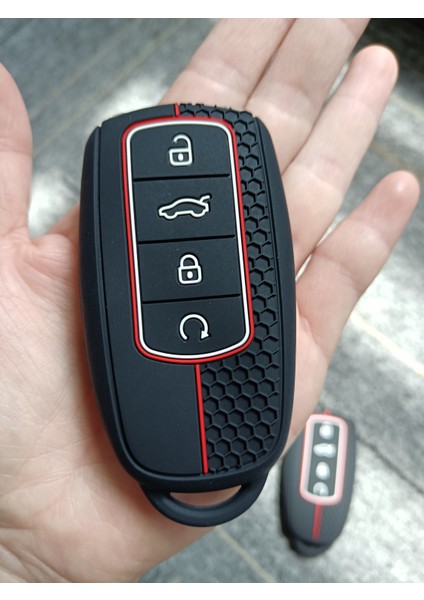 Premium Chery Tiggo 8 Pro & Omoda 5 & Tiggo 7 Avangarde Silikon Anahtar Kılıfı