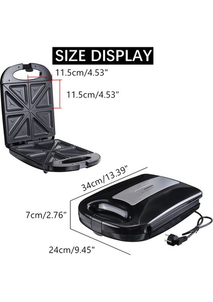 Kahvaltı Sandviç Makinesi Ekmek Kızartma Makinesi (Yurt Dışından)