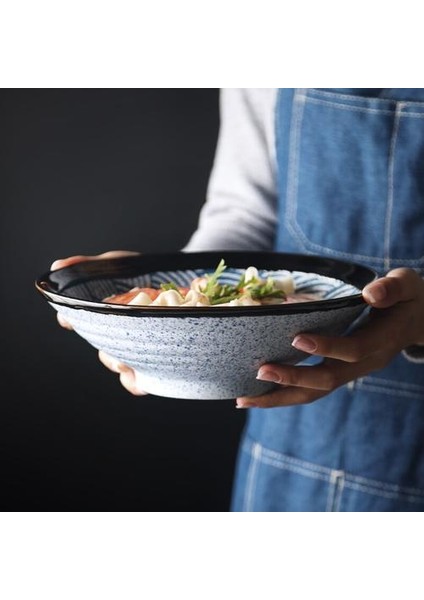 1300 ml Süper Büyük Seramik Kase Restoran Sofra Büyük Kapasiteli Derin Kase Yulaf Ezmesi Spagetti Kase | Kaseler (Yurt Dışından) modelleri