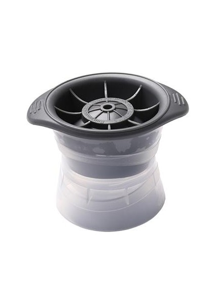 Yaratıcı Ev Viski Büyük Küresel Buz Hokeyi Kalıp Yuvarlak Kalıp Buz Topu Kalıp Silikon Ice Cube (8 * 8.5 Cm, Siyah) (Yurt Dışından)