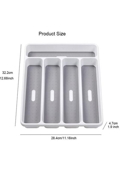 Plastik Çatal Tepsi Mutfak Çekmece Organizatör Ayrımı Kaşık Çatal Bıçak Raf Sofra Saklama Kutusu Için Çatal Organizatör | Depolama Tepsileri (5-Izgara) (Yurt Dışından) fiyatları