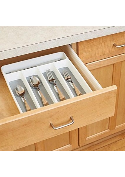 Plastik Çatal Tepsi Mutfak Çekmece Organizatör Ayrımı Kaşık Çatal Bıçak Raf Sofra Saklama Kutusu Için Çatal Organizatör | Depolama Tepsileri (5-Izgara) (Yurt Dışından) fırsatları
