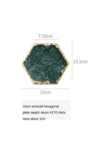 Nordic Doğal Mermer Potholder Plaka Phnom Penh Ekran Plaka Coaster Retro Zanaat Mutfak Yemek Masası Tepsi Pot Mat | Depolama Tepsileri (1 ADET-15CM) (Yurt Dışından)