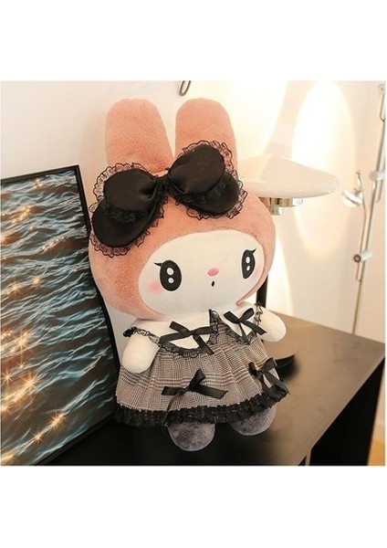 35CM Koyu Kuromi Peluş Oyuncak Melodi Yastık Yatağı Uyku Kız Arkadaşı Doğum Günü Hediyesi (Yurt Dışından)