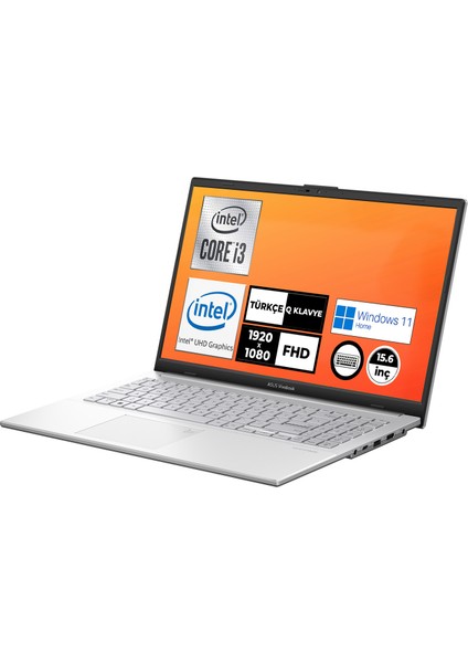 Vivobook Go 15 Intel Core I3-N305 8gb 1tb SSD Windows 11 Home 15.6" Fhd Taşınabilir Bilgisayar E1504GA-NJ257W 005 + Çanta