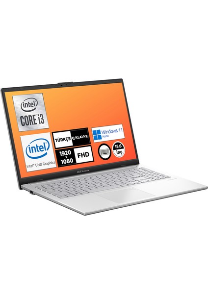 Vivobook Go 15 Intel Core I3-N305 8gb 1tb SSD Windows 11 Home 15.6" Fhd Taşınabilir Bilgisayar E1504GA-NJ257W 005 + Çanta