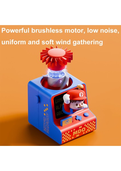 Karikatür Oyun Konsolu Şekli USB Şarj Bladess Halter Fan (Yurt Dışından) modelleri