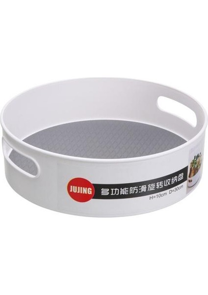 Dönen Depolama Tepsisi Güvenli Çok Fonksiyonlu Olmayan Kaymaz Mutfak Baharat Kutusu Kozmetik Depolama Tepsisi Masaüstü Organizatör | Çanta ve Amp;sepet (Yurt Dışından)