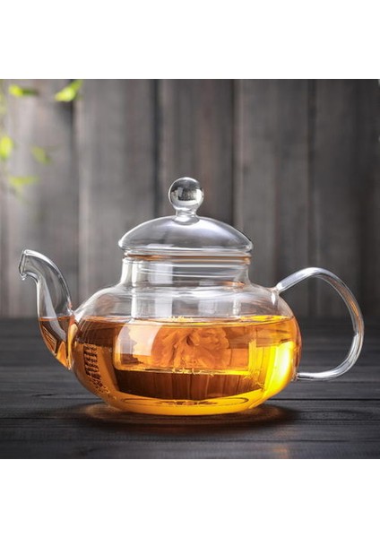 1 Adet 1000 ml Isıya Dayanıklı Cam Çaydanlık Çay Demlik Su Sürahi Şişe Çiçek Cam Çaydanlık Demlik Çay Yaprak ile Bitkisel Kahve Limonata 1000ML | Sürahi (Yurt Dışından)