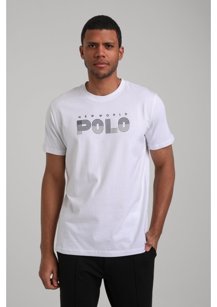 Bisiklet Yaka Beyaz Regular Custom Tişört 24SSM20320 fiyatları