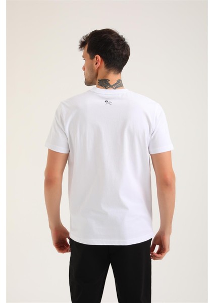 Bisiklet Yaka Beyaz Regular Custom Tişört 24SSM20294 indirimleri