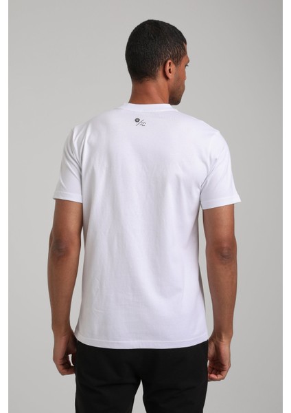 Bisiklet Yaka Beyaz Slim Fit Tişört 24SSM20295 indirimleri