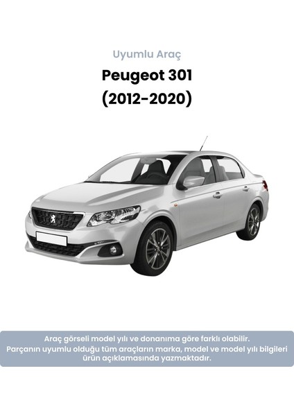 Peugeot 301 Hava Kanallı Ön Fren Disk Takımı (2012-2020) Yerli Muadil