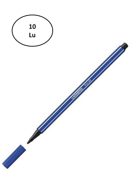 Umut Stabilo Pen 68 Koyu Lacivert 68/22 10'lu