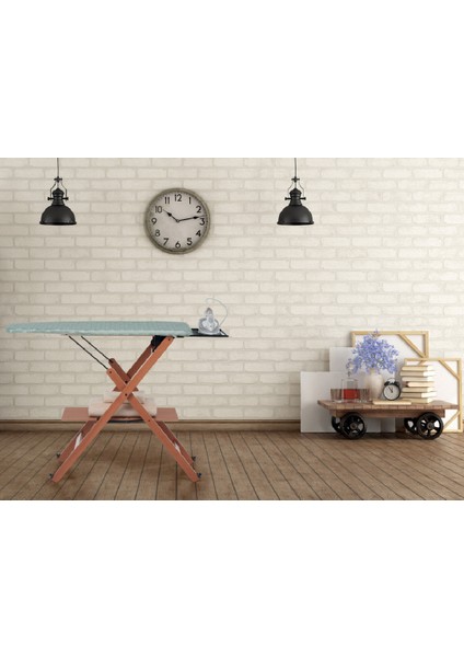 Assai Ahşap Ütü Masası Doğal Renk