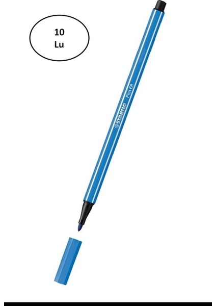 Umut Stabilo Pen 68 Mavi 68/41 10'lu
