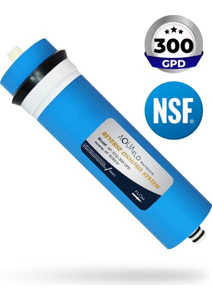 Su Arıtma Cihazı İçin 300 Gpd Aquaflo Membran Filtre