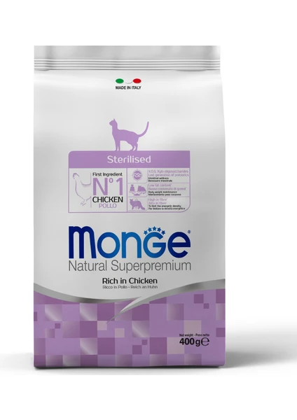 Cat Daily Line Sterilised Tavuklu Kısırlaştırılmış Kedi Maması 400 gr