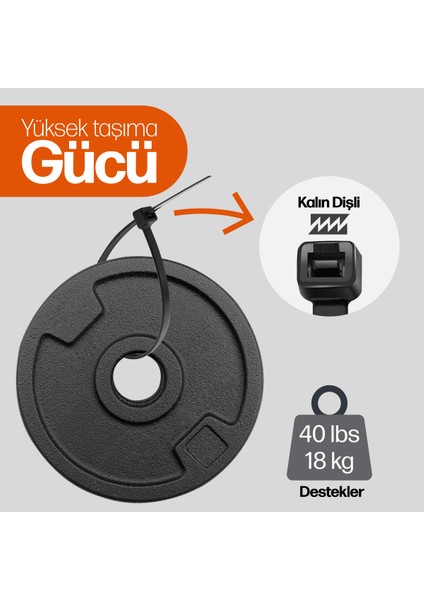 Kablo Bağı 3,6x150 mm 200'lü Paket Çok Amaçlı Kablo Bağları, 15 cm Premium Kalite Siyah Kablo Klipsi, Plastik Kelepçe fiyatları