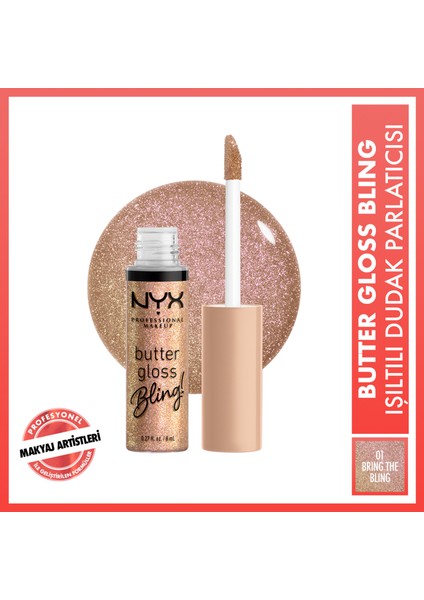 Butter Gloss Bling Işıltılı Dudak Parlatıcısı - 01 Bring The Bling